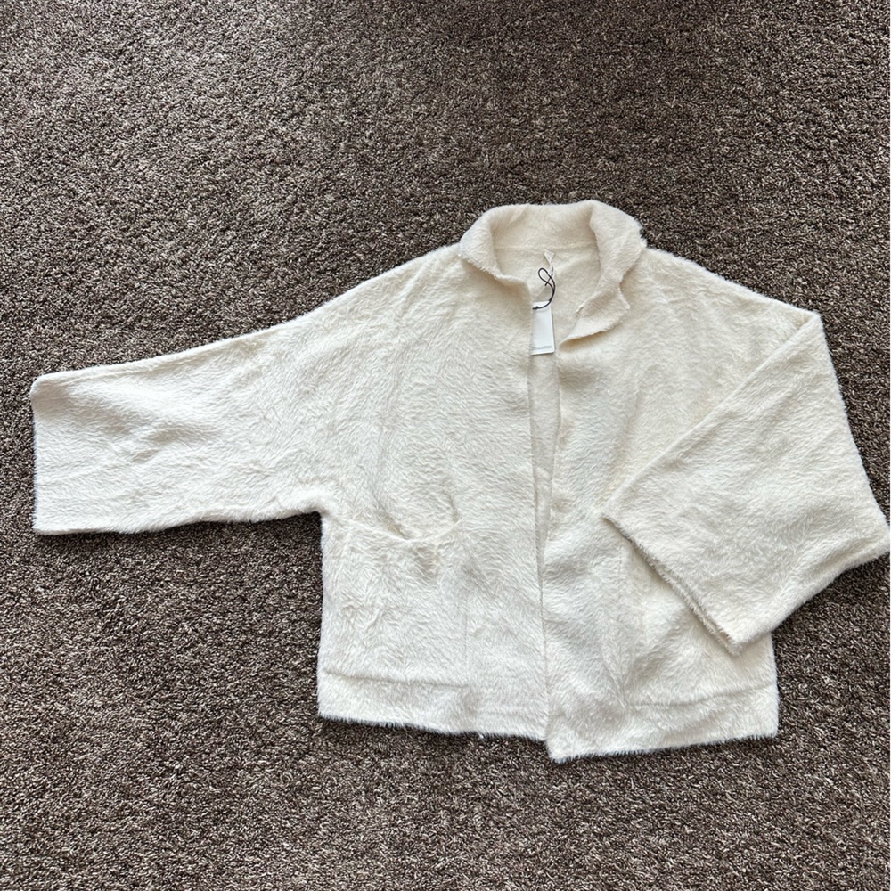 Thick Cream Colored Cardigan